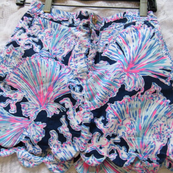 Lilly Pulitzer Multicolor Cotton Skort waist 26in - Picture 5 of 9